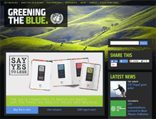 Tablet Screenshot of greeningtheblue.org